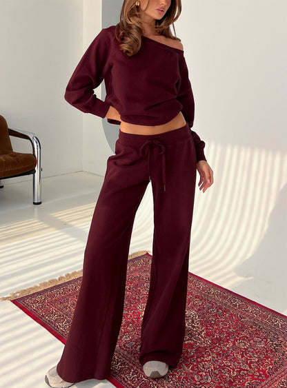 CozyFlow™ Off-Shoulder Set
