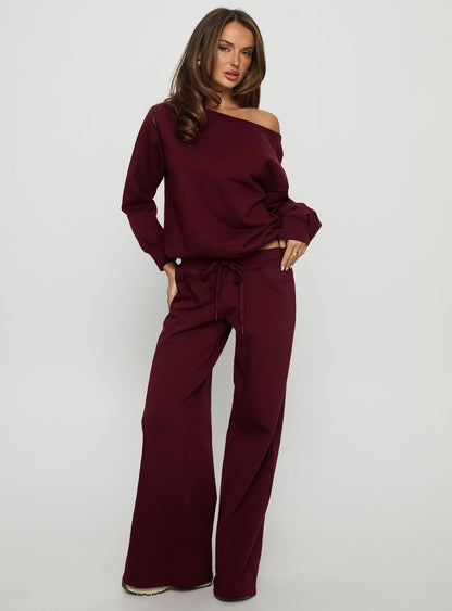 CozyFlow™ Off-Shoulder Set