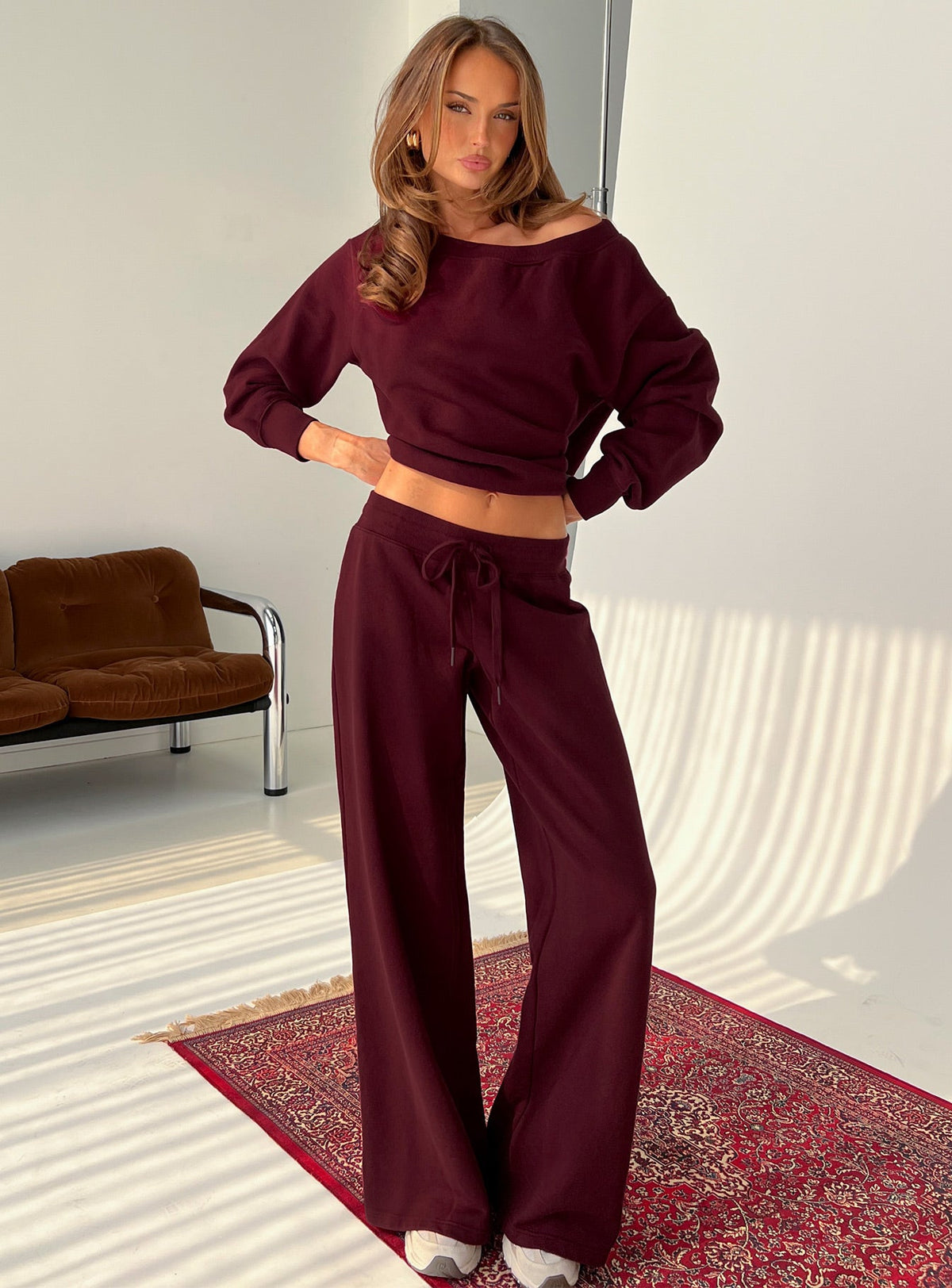 CozyFlow™ Off-Shoulder Set