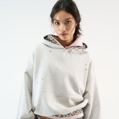 Wildside™ Distressed LeopardHoodie