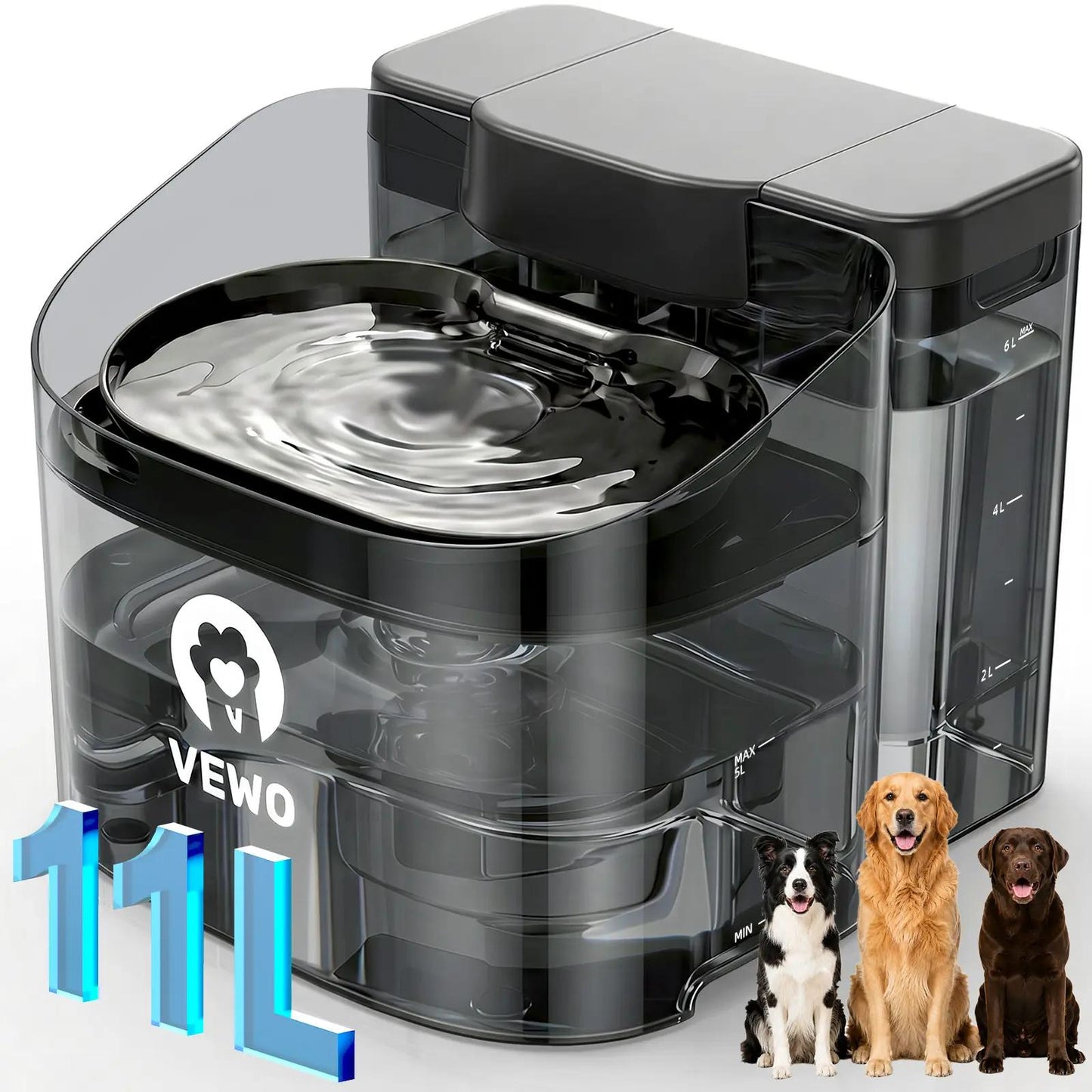 Large Dog Water Fountain for Big Breeds