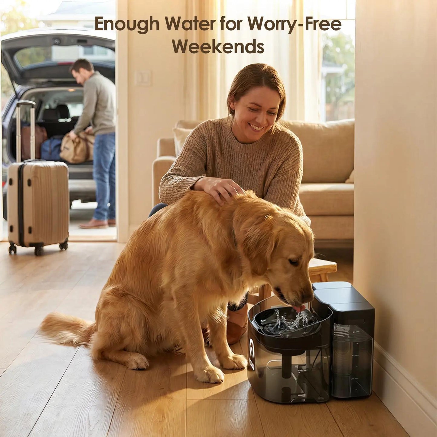 Large Dog Water Fountain for Big Breeds