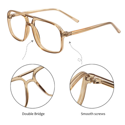 Trendy Double Bridge Eyeglasses