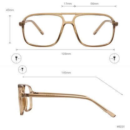 Trendy Double Bridge Eyeglasses