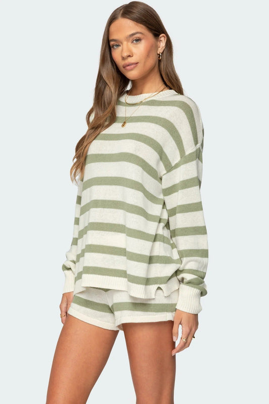 Olivia Knit Stripe Set